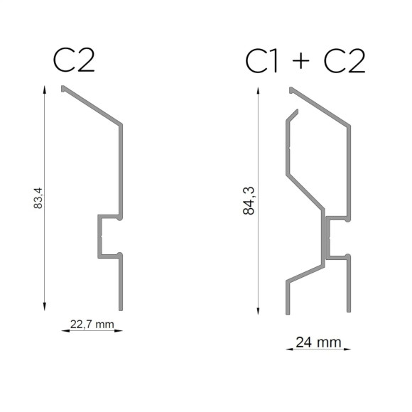 Renoplast profil cokołowy C2