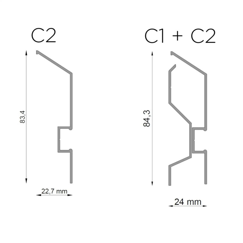 Renoplast profil cokołowy C2