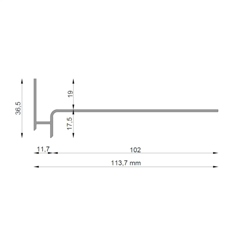 Profil SW do tarasu wentylowanego Renoplast