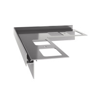 Narożnik zewnętrzny 90° do profilu okapowego K35 Renoplast