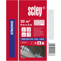 Folia budowlana LDPE Strong przezroczysta, 4 x 5 m, gr. 0,04 mm Scley