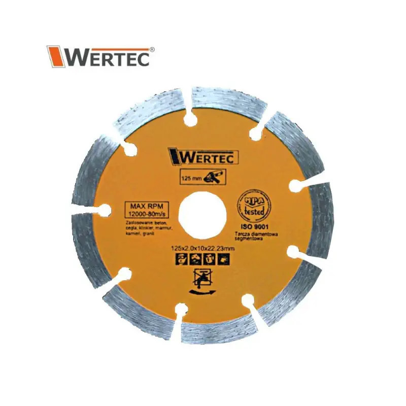 Tarcza diamentowa Wertec do cięcia betonu