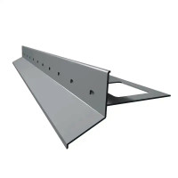 Renoplast D25 profil okapowy do systemu tarasu wentylowanego RAL 7037 szary