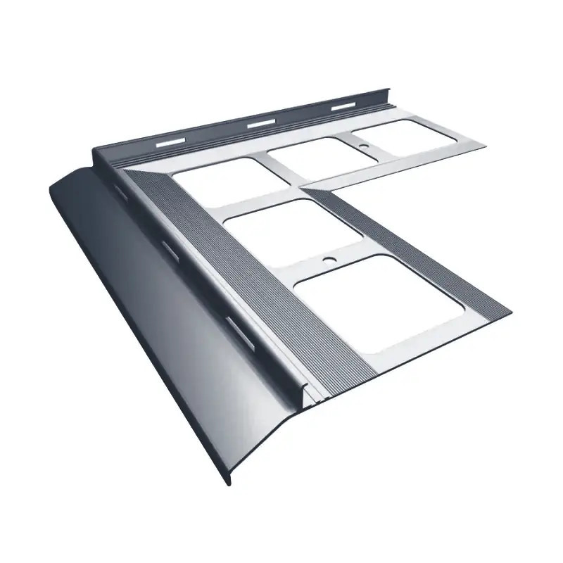 Narożnik zewnętrzny 90° do profilu K20 Renoplast RAL 7024 grafit – kamienny dywan