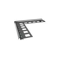 Narożnik do profilu schodowego V LED Renoplast RAL 7037 szary – kamienny dywan na schodach