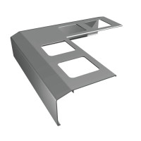 Narożnik zewnętrzny 90° do profilu K301 Renoplast RAL 7037 szary