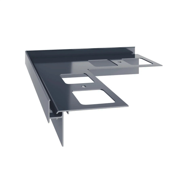 Narożnik zewnętrzny 90° do profilu okapowego K35 Renoplast RAL 7024 grafit