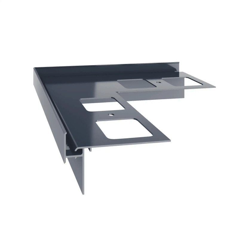 Narożnik zewnętrzny 90° do profilu okapowego K35 Renoplast RAL 7024 grafit