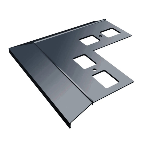 Narożnik zewnętrzny 90° do profilu K100 Renoplast RAL 7024 grafit