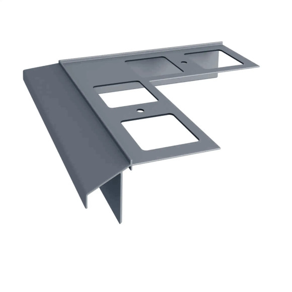 Renoplast narożnik zewnętrzny 90 stopni do profilu K100R grafit RAL 7024 system balkonowy