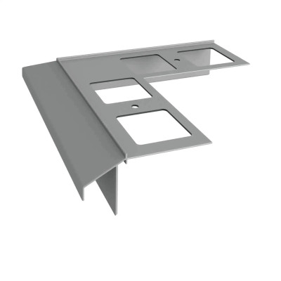 Renoplast narożnik zewnętrzny 90 stopni do profilu K100R szary RAL 7037 system tarasowy