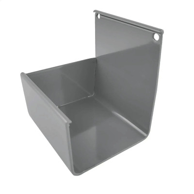 Renoplast aluminiowe zakończenie rynny RK65 L+P szary RAL 7037 do systemu rynnowego tarasu i balkonu