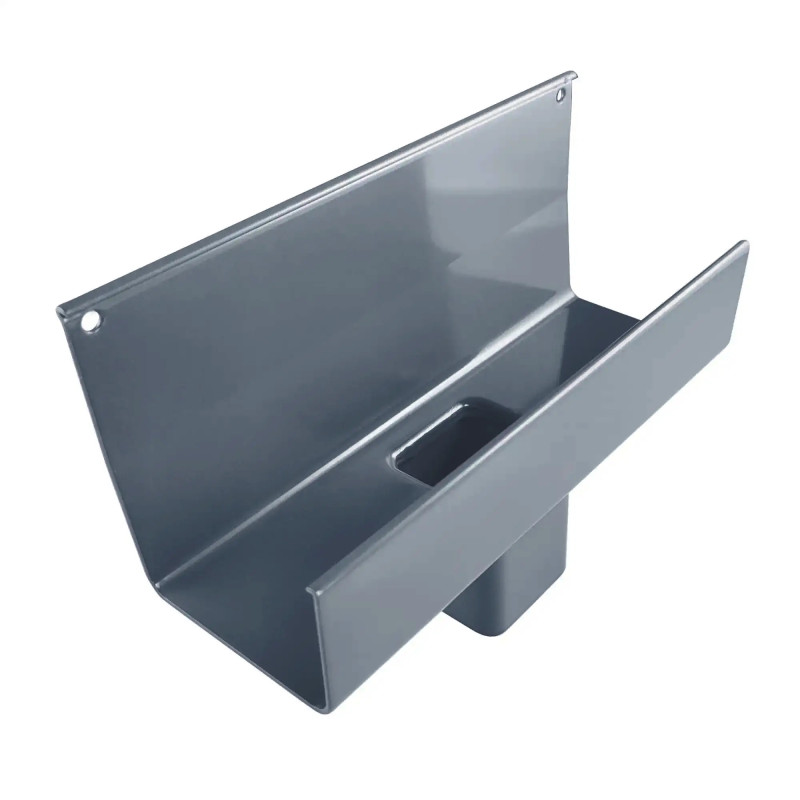 Renoplast lej spustowy RK65 grafit RAL 7024 element systemu rynnowego balkonowego i tarasowego