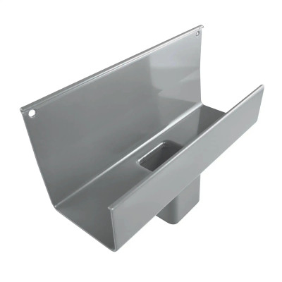 Renoplast lej spustowy RK65 szary RAL 7037 do systemu rynnowego tarasu i balkonu