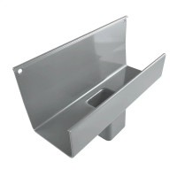 Renoplast lej spustowy RK65 szary RAL 7037 do systemu rynnowego tarasu i balkonu