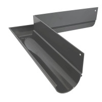 Narożnik zewnętrzny 90° R50 Renoplast szary 7037 system rynnowy