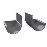 Zakończenie do rynny R50 L+P Renoplast szary 7037 odwodnienie balkonu