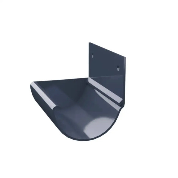 Zakończenie prawe do rynny R50 Renoplast grafit 7024 system rynnowy balkon