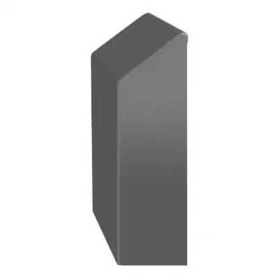 Renoplast odbojnik cokołowy lewy i prawy C2 RAL 7037 szary – akcesorium systemu balkonowego