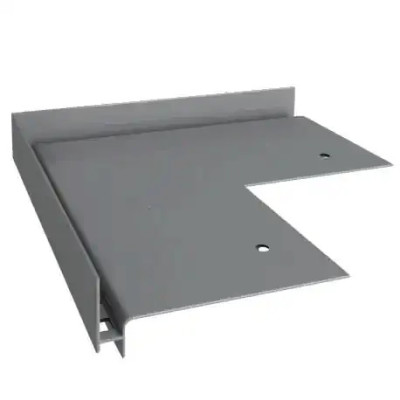 Renoplast narożnik SW do tarasu wentylowanego RAL 7037 szary – akcesorium systemu tarasowego