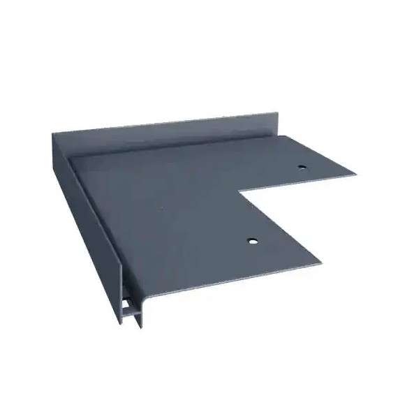 Narożnik SW do tarasu wentylowanego Renoplast RAL 7024 grafit – element wykończeniowy systemu balkonowego