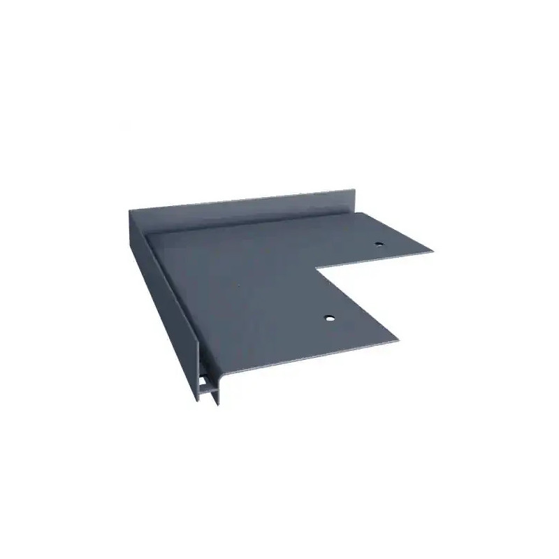 Narożnik SW do tarasu wentylowanego Renoplast RAL 7024 grafit – element wykończeniowy systemu balkonowego