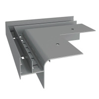 Renoplast narożnik zewnętrzny 90° W20R RAL 7037 szary – akcesorium systemu tarasowego wentylowanego