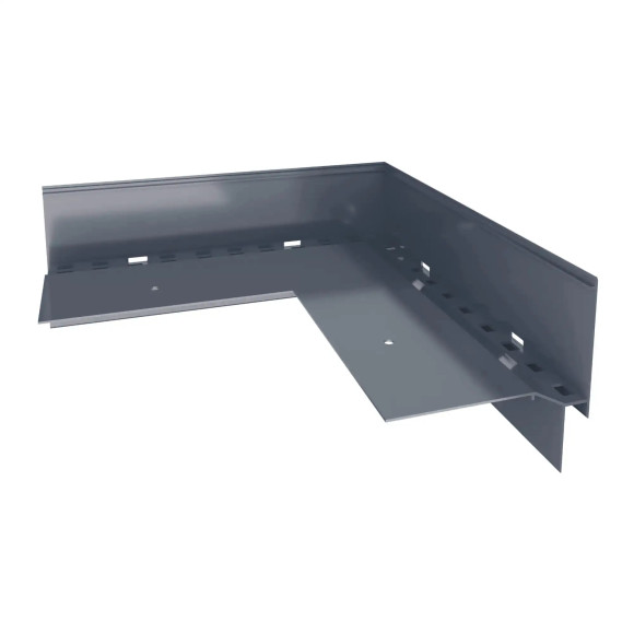 Narożnik zewnętrzny 90° W60 do tarasu wentylowanego Renoplast RAL 7024 grafit – element wykończeniowy systemu tarasu