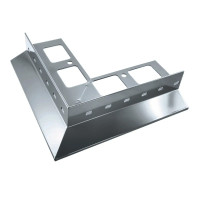 Narożnik zewnętrzny 90° do profilu D25 Renoplast, szary RAL 7037