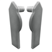 Zakończenia (L+P) do profilu C LED Renoplast – szary RAL 7037, akcesoria LED do wykończenia oświetlenia tarasów i balkonów