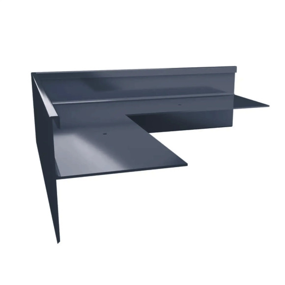 Narożnik zewnętrzny Renoplast W35B do tarasu wentylowanego, aluminiowy element systemowy – grafit RAL 7024