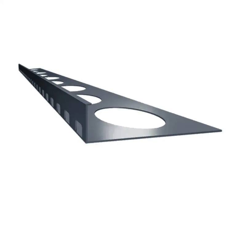 Profil schodowy Renoplast SZ10 do kamiennego dywanu – listwa do wykończenia krawędzi schodów grafit RAL 7024