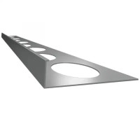 Renoplast profil cokołowy SZ10 do kamiennego dywanu na elewacji bez odwodnienia – listwa wykończeniowa szary RAL 7037