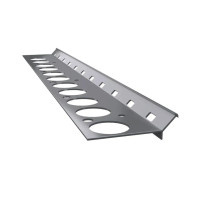 Renoplast profil schodowy V aluminiowy do kamiennego dywanu – listwa wykończeniowa do schodów szary RAL 7037