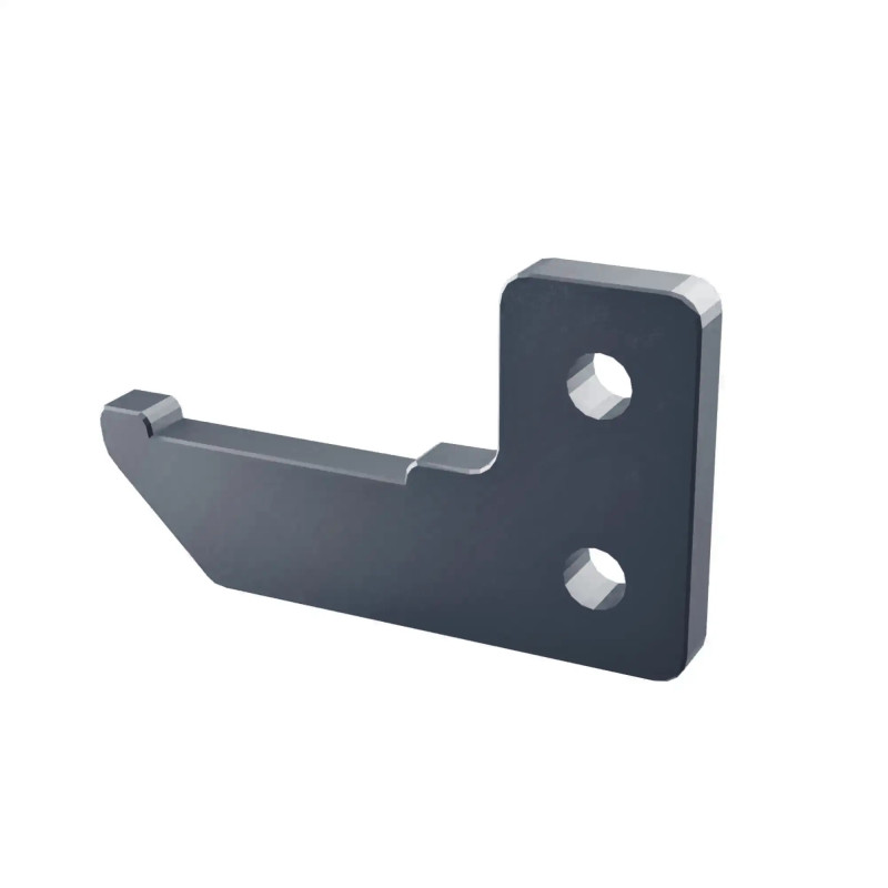 Uchwyt wspornikowy do wypełnienia balustrady BS Renoplast, kolor grafit RAL 7024, element montażowy do balustrad balkonowych