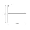 Narożnik 90° do profili W35+ i W35B Renoplast | system W35+