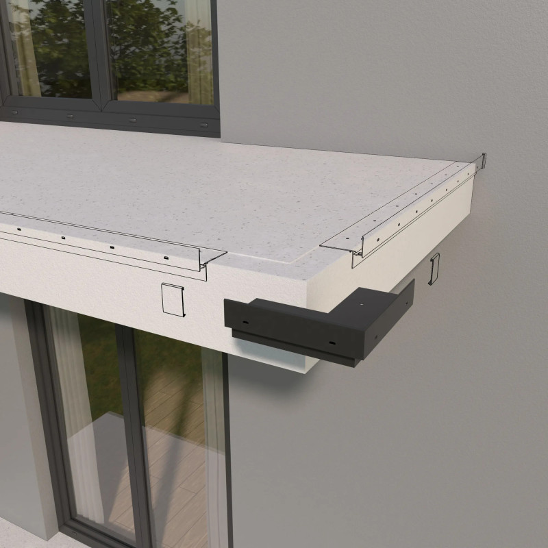 Narożnik do profilu okapowego W35+ Renoplast | system W35+