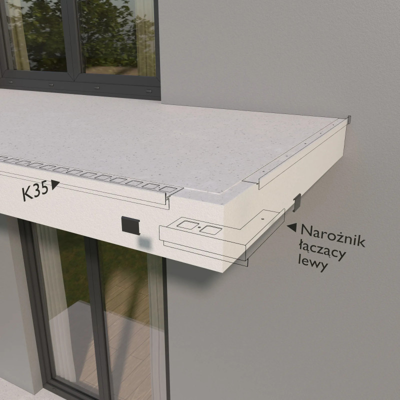 Łącznik LK35 / LK35B do profili K35 | System PRO Renoplast