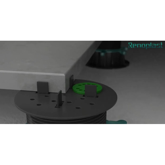 Wsporniki tarasowe RENOPAD PRO – pod posadzki wentylowane Renoplast