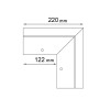 Narożnik do profilu K10R Renoplast | system BASIC K10R