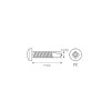 Wkręt samowiercący 4,2 × 19 mm Renoplast – 50 szt.