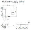 RENOPAD PRO - klips mocujący dolny + górny