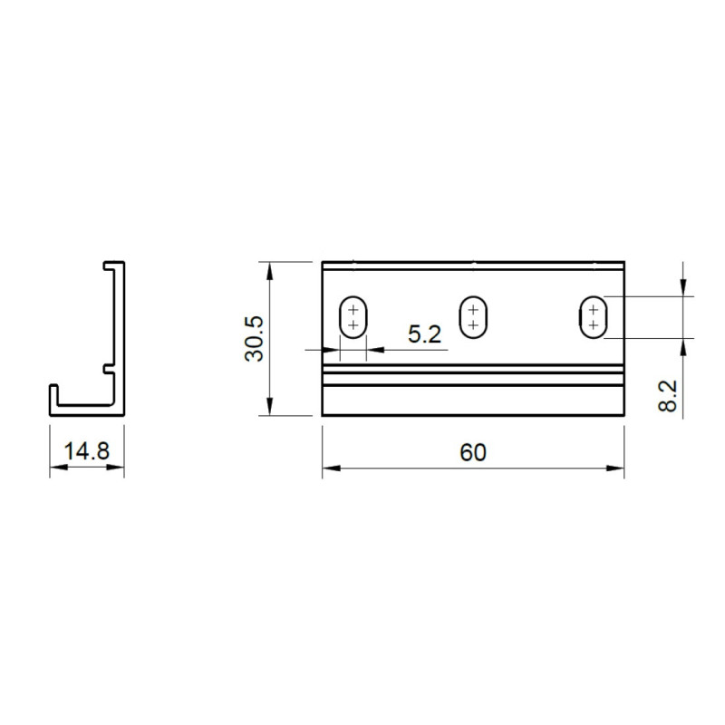 Wspornik schodowy dolny SWD ukryty 6 cm | Renoplast