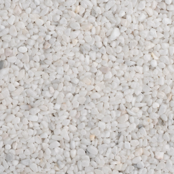 Otoczaki marmurowe do kamiennego dywanu Bianco Carrara - frakcja 2-4 mm