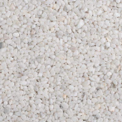 Otoczaki marmurowe do kamiennego dywanu Bianco Carrara - frakcja 2-4 mm