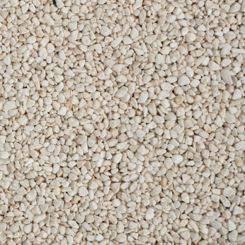 Otoczaki marmurowe do kamiennego dywanu Botticino - frakcja 2-4 mm