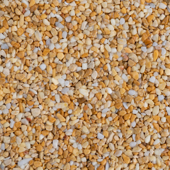 Otoczaki marmurowe do kamiennego dywanu Giallo Siena - frakcja 2-4 mm