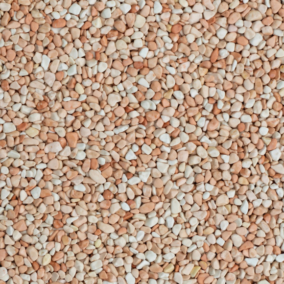 Otoczaki marmurowe do kamiennego dywanu Rosa Corallo - frakcja 2-4 mm