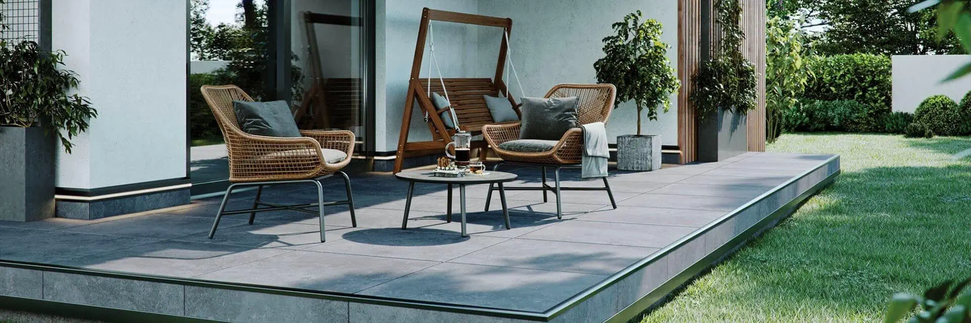 Taras wentylowany w budynku jednorodzinnym